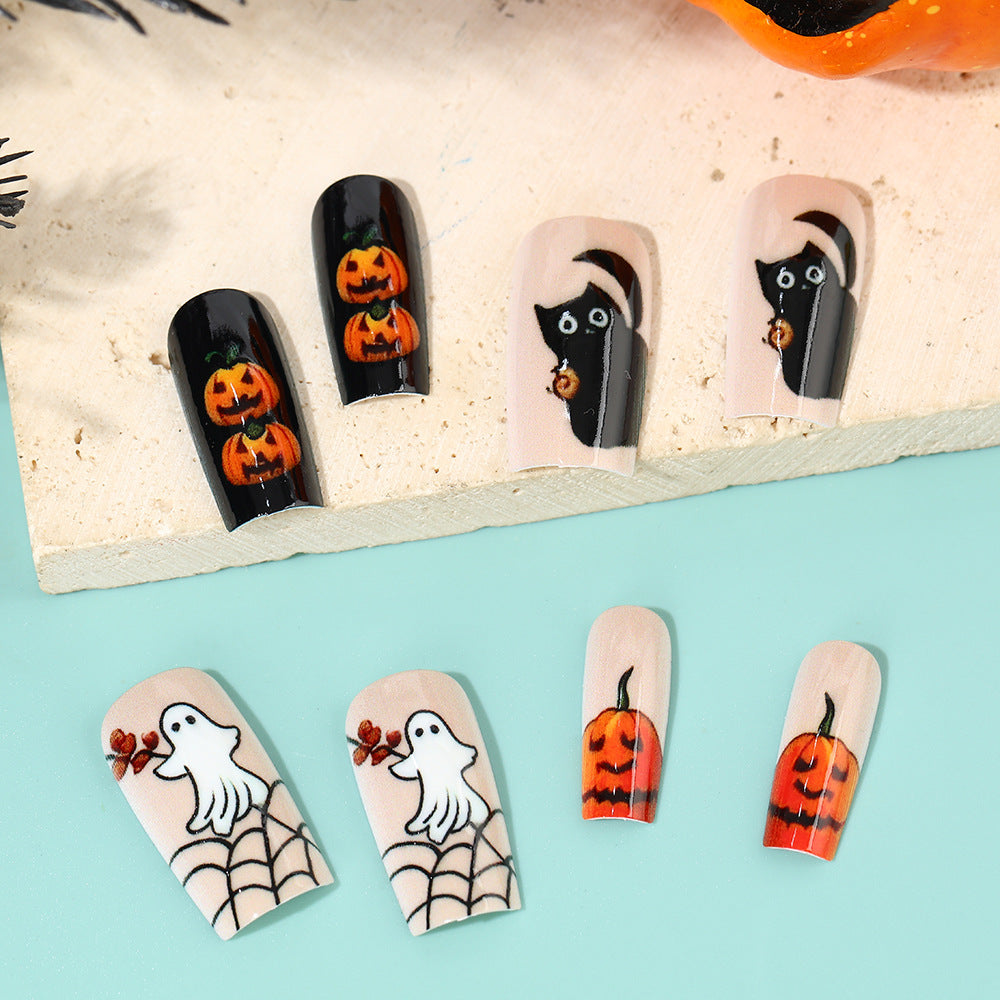 Creative Halloween Art Nails Set Bowlift