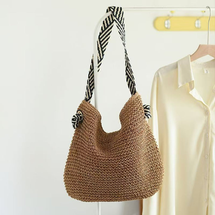 Large Handwoven Basket Shopper Bowlift