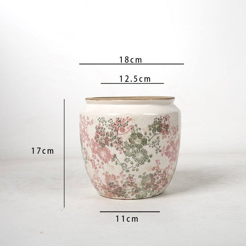 Floral Ceramic Plant Bowl Bowlift
