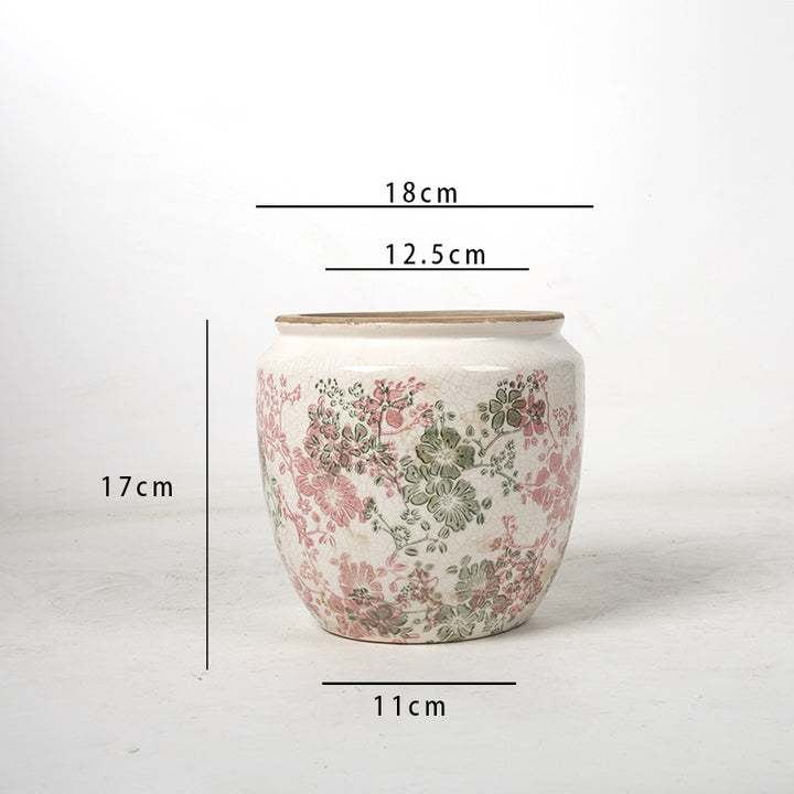 Floral Ceramic Plant Bowl Bowlift