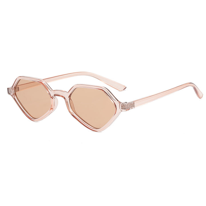Women's Geometric Design Sunglasses with Mirrored Lenses Bowlift