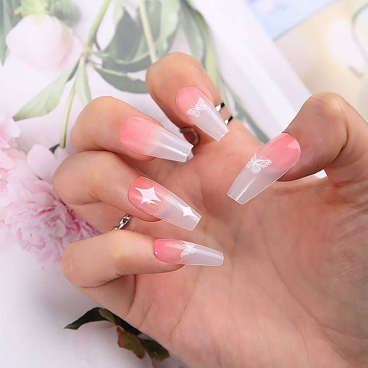 Artificial nail set with unique patterns Bowlift