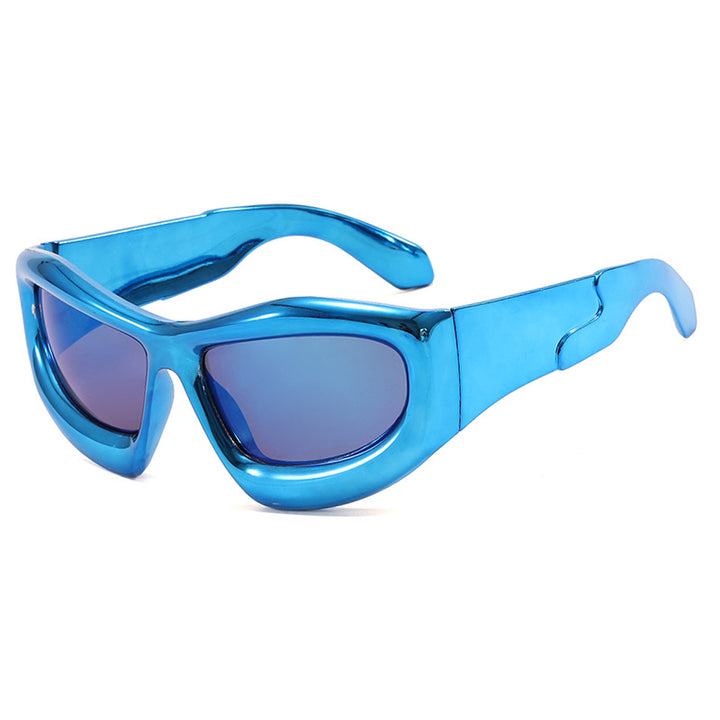 Women's sporty sunglasses with protective UV filter and thick frame Bowlift