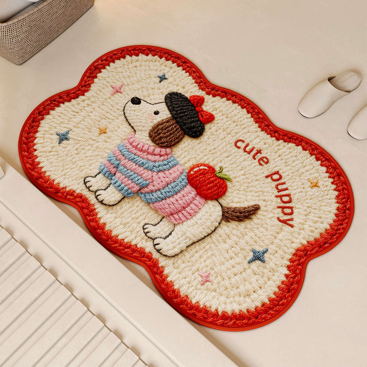 Playful Dog-Themed Bath Mat 1786546420