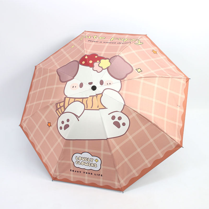 Women's Kawaii Folding Umbrella Bowlift