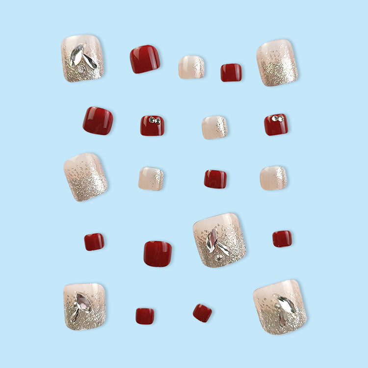 Nail art set with glamorous glitter accents Bowlift