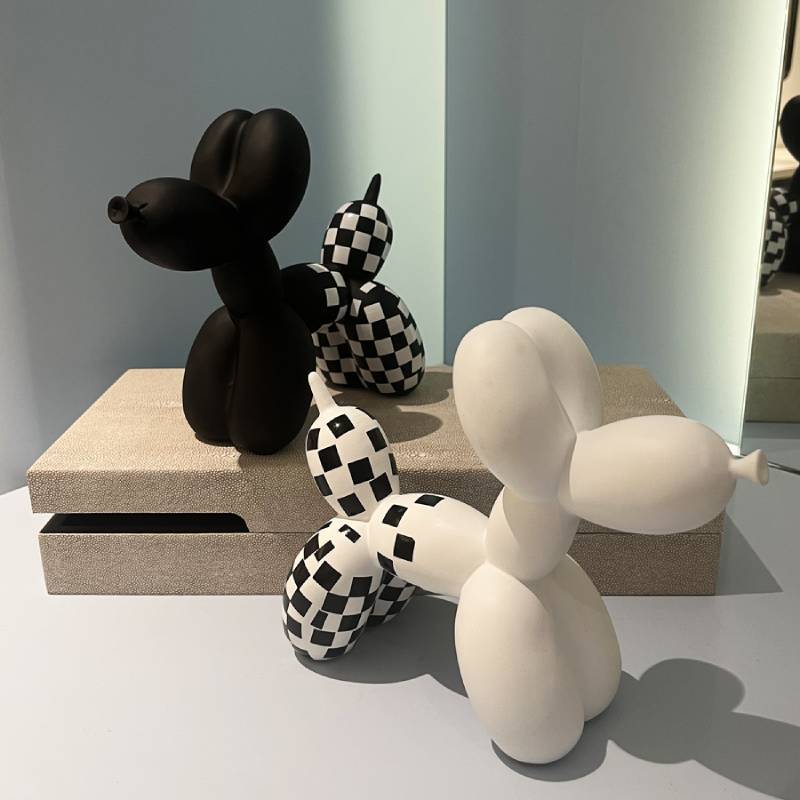 Colorful Balloon Dog Sculpture Bowlift