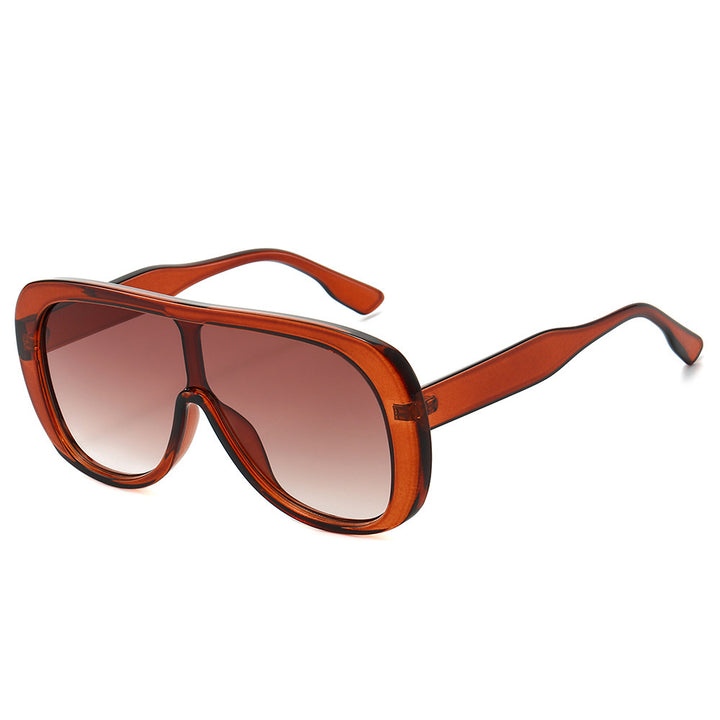 Contemporary Shield Sunglasses Bowlift