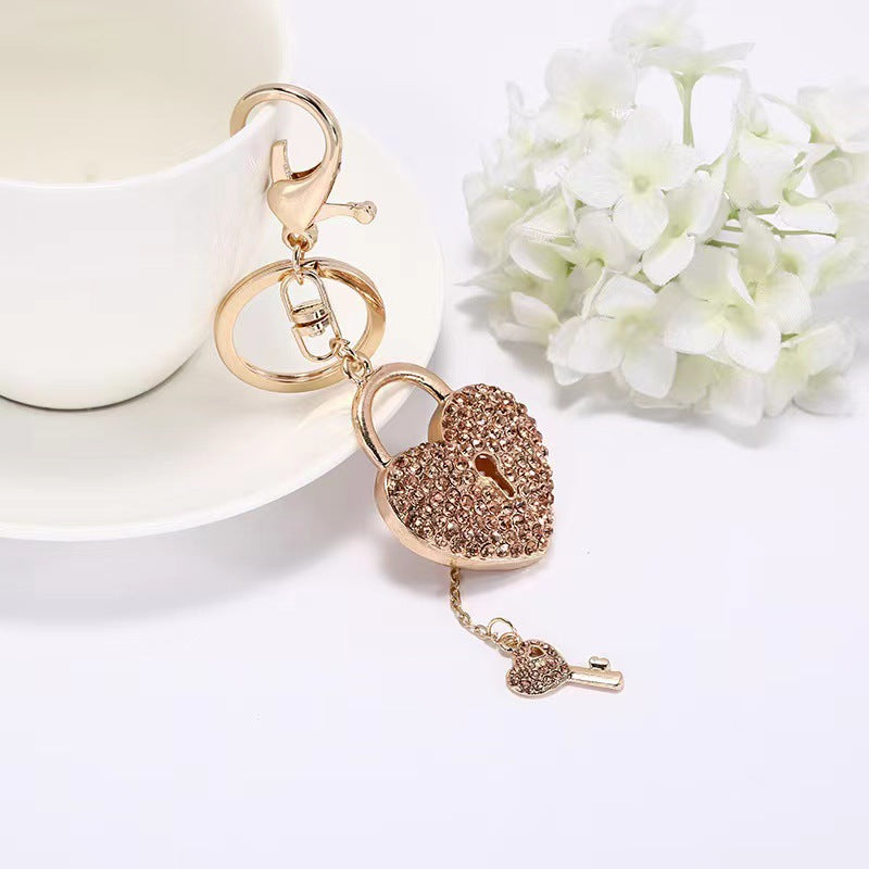 Heart-Shaped Crystal Lock Bowlift