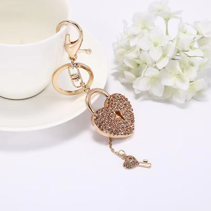 Heart-Shaped Crystal Lock Bowlift