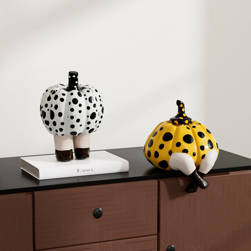 Whimsical Pumpkin Decorative Sculpture