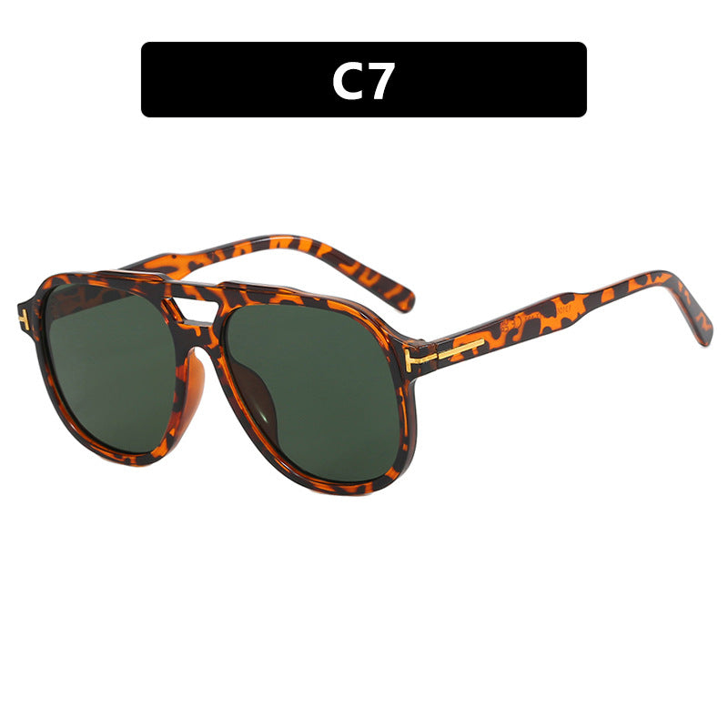 Women's fashionable sunglasses with polygonal frame and protective lenses Bowlift