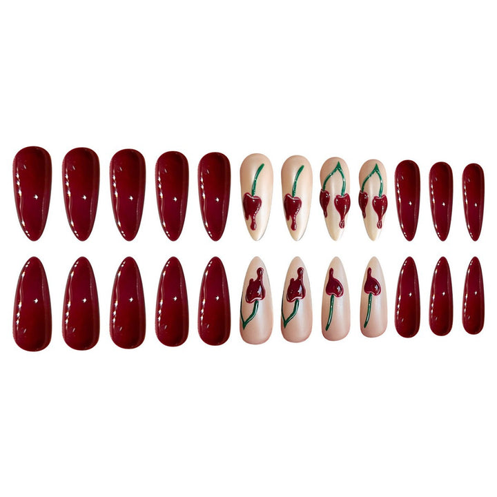 Stylish Stiletto Press-On Nail Set Bowlift