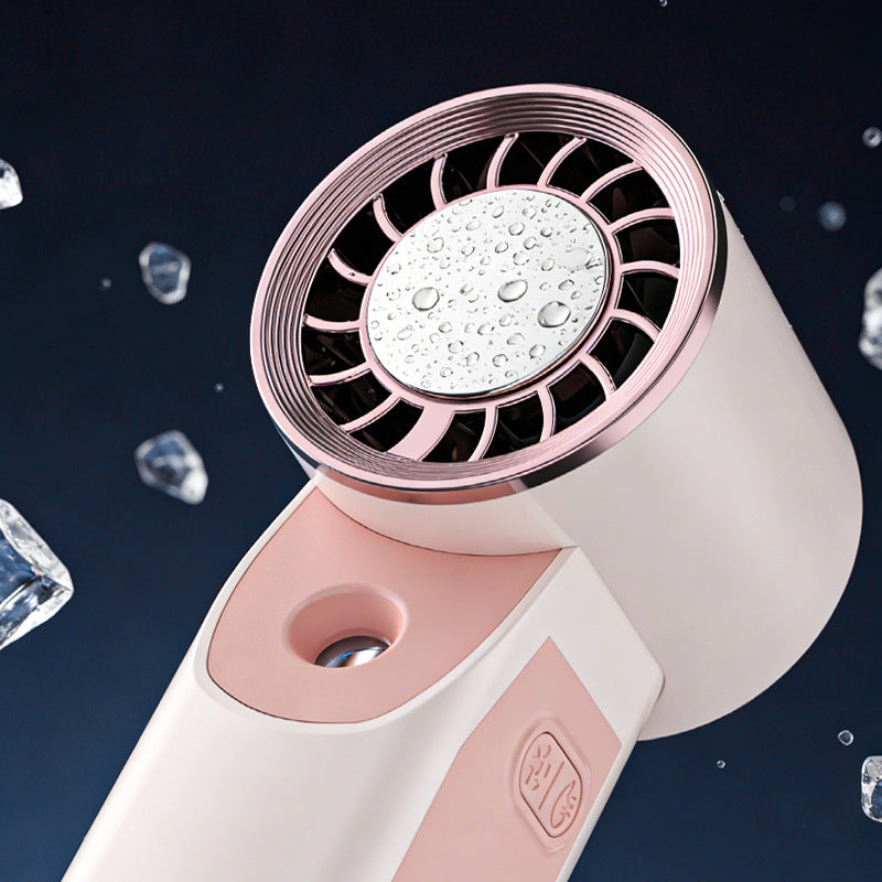 Cooling Portable Facial Mister and Bladeless Cooling Fan USB Rechargeable Hydration Spray Bowlift
