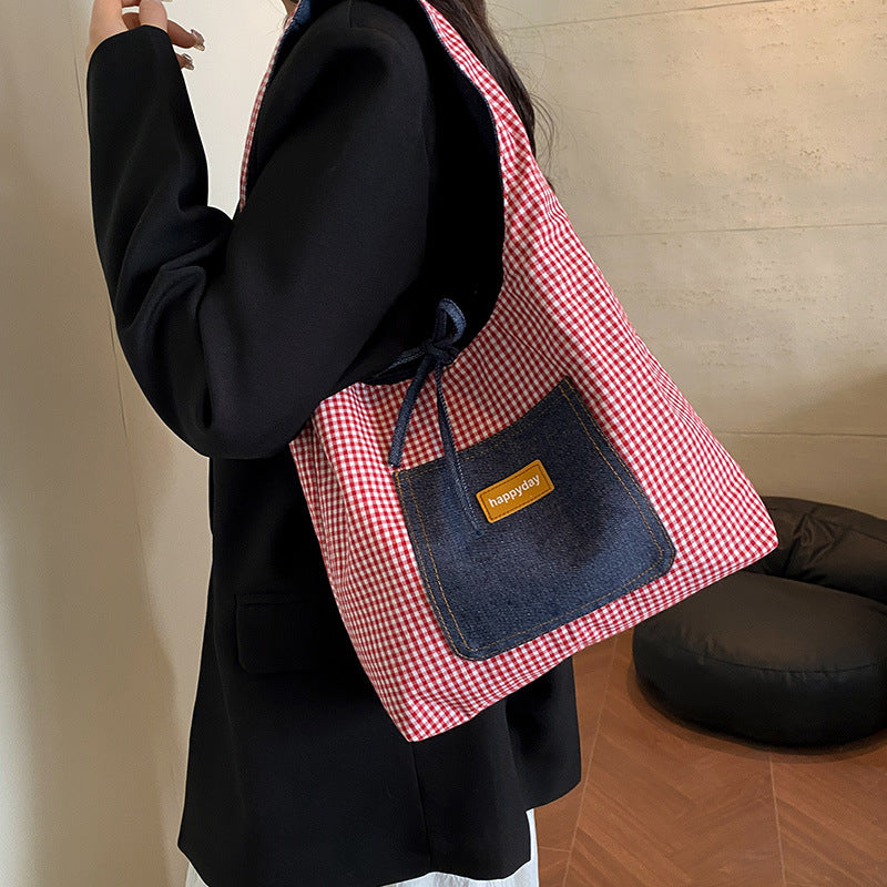 Trendy Denim Shoulder Bag Bowlift