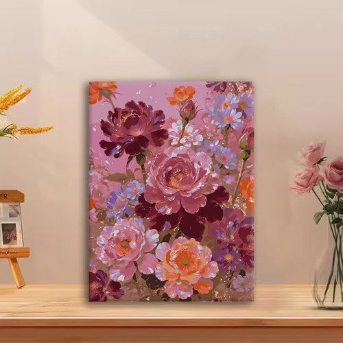 Floral Themed Wall Art Canvas Print Bowlift