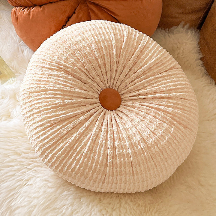 Plush Pumpkin-Shaped Velvet Decorative Throw Pillow Bowlift