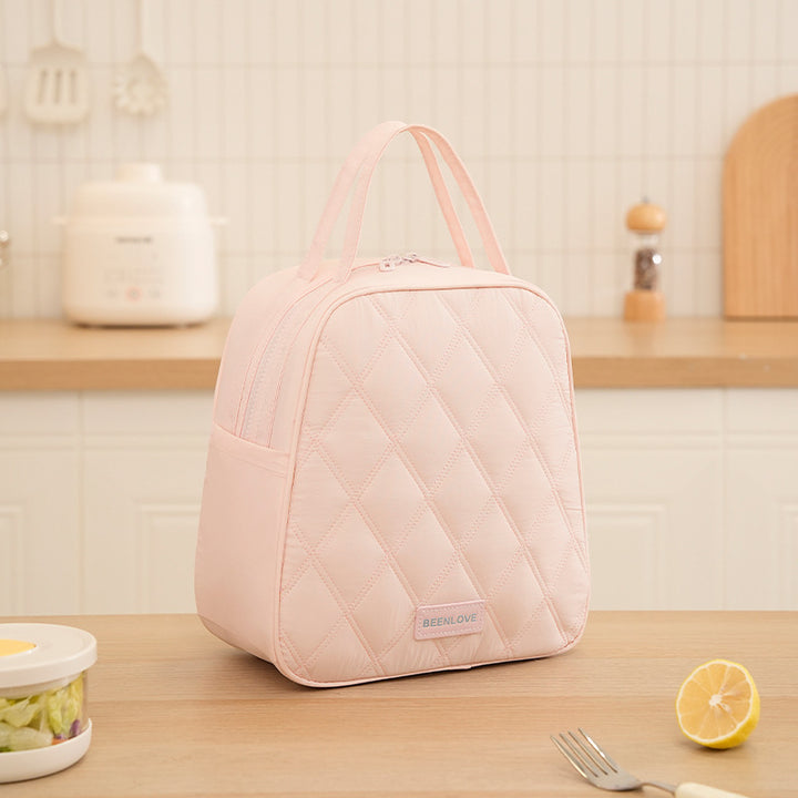 Quilted Insulated Lunch Bag