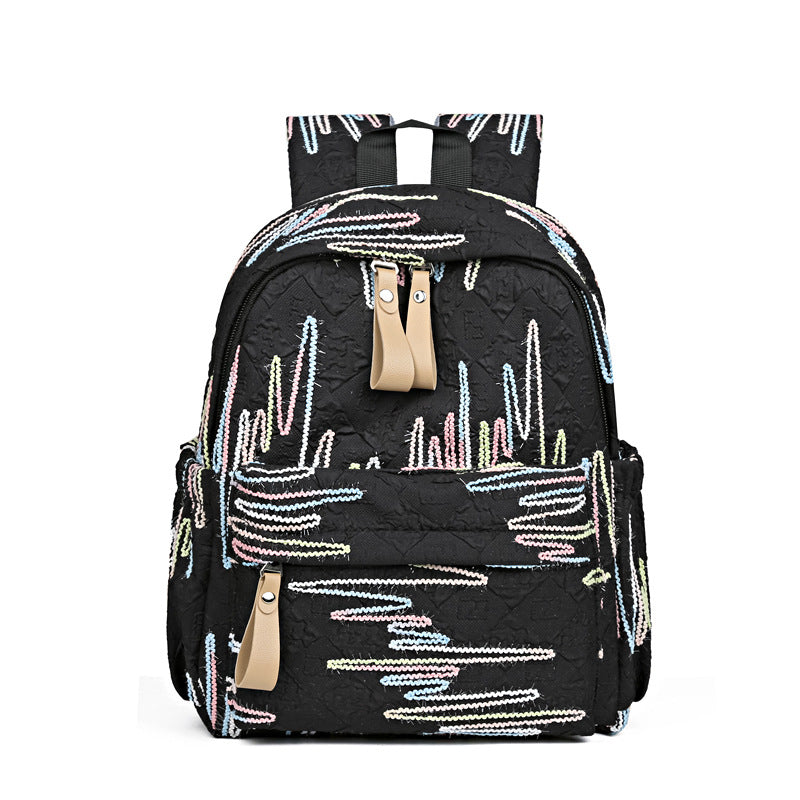 Stylish Textured Patterned Backpack
