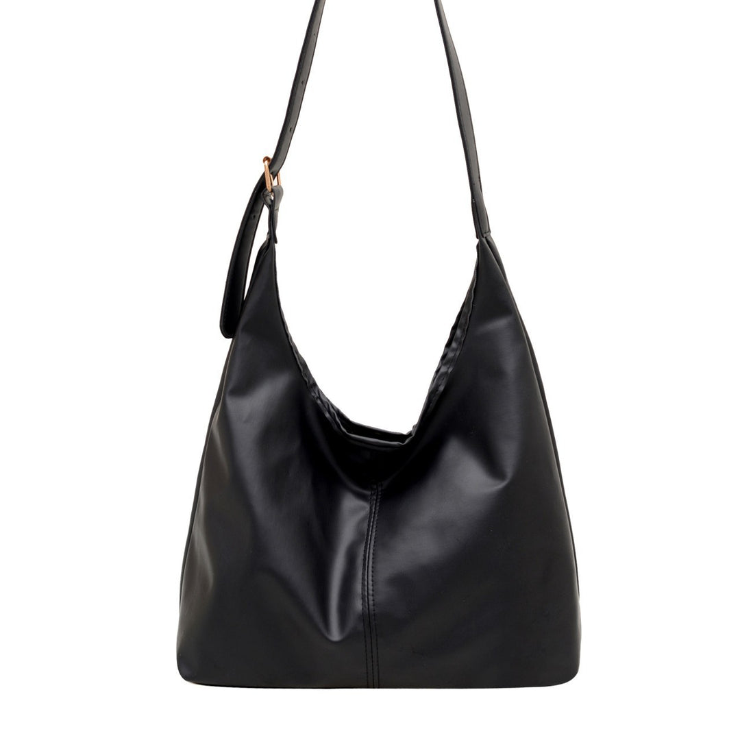 WoSpacious Soft Leather Hobo Bag Bowlift