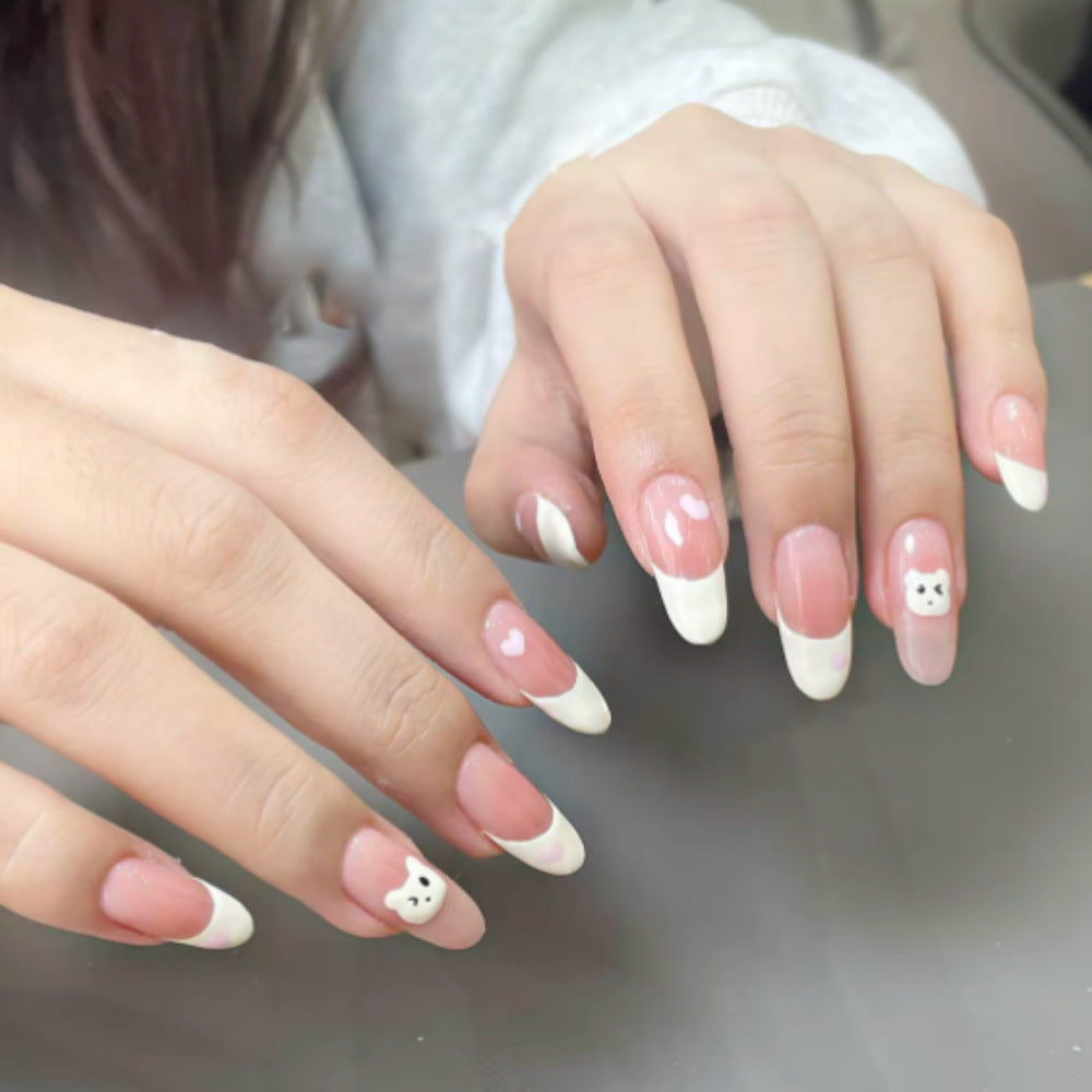 Cute Cartoon Character Press-On Nail Set Bowlift