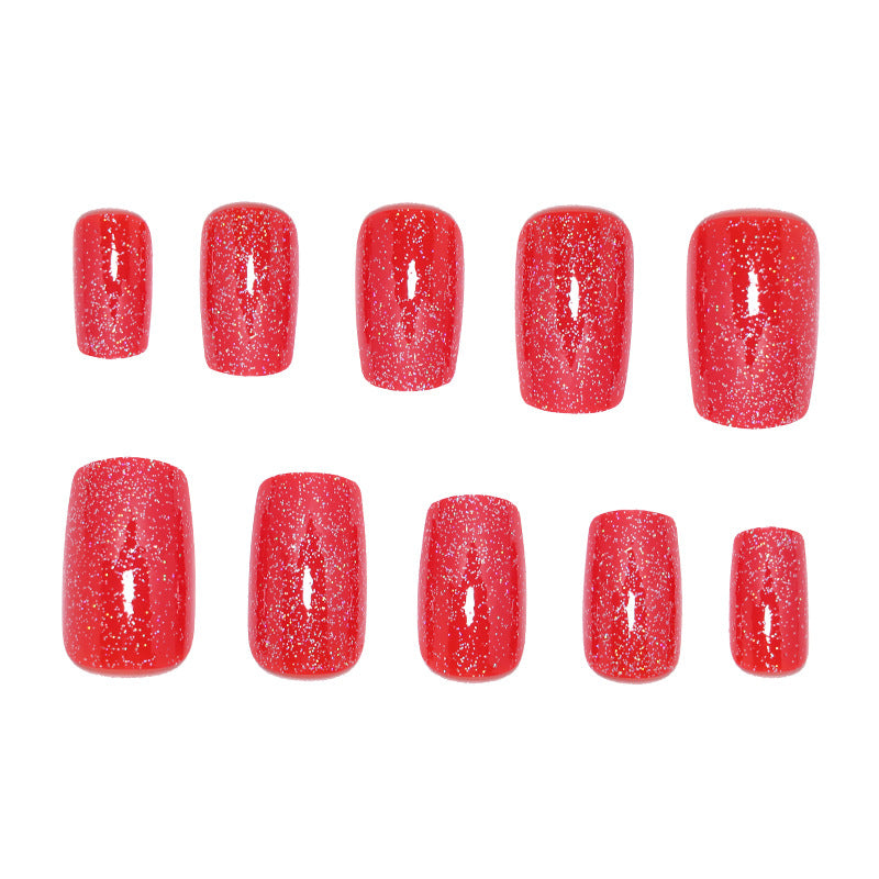 Glittery Press-On Nail Art Set Bowlift