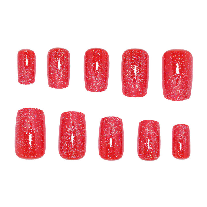 Glittery Press-On Nail Art Set Bowlift