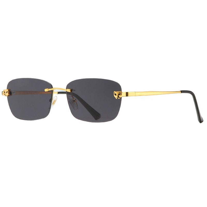 Women’s fashionable half-frame glasses with elegant metal frame Bowlift