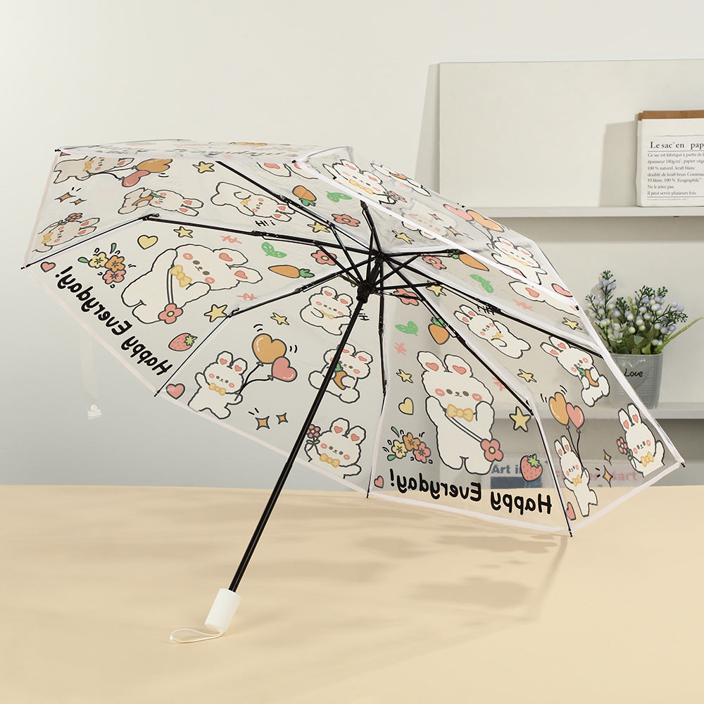 Women folding umbrella with cute animal design Bowlift