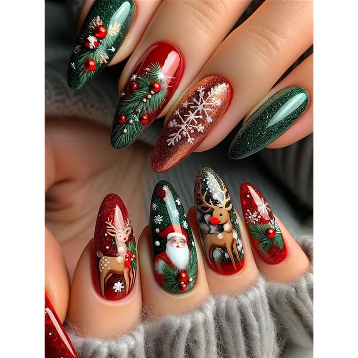 Festive Holiday Nail Art Bowlift