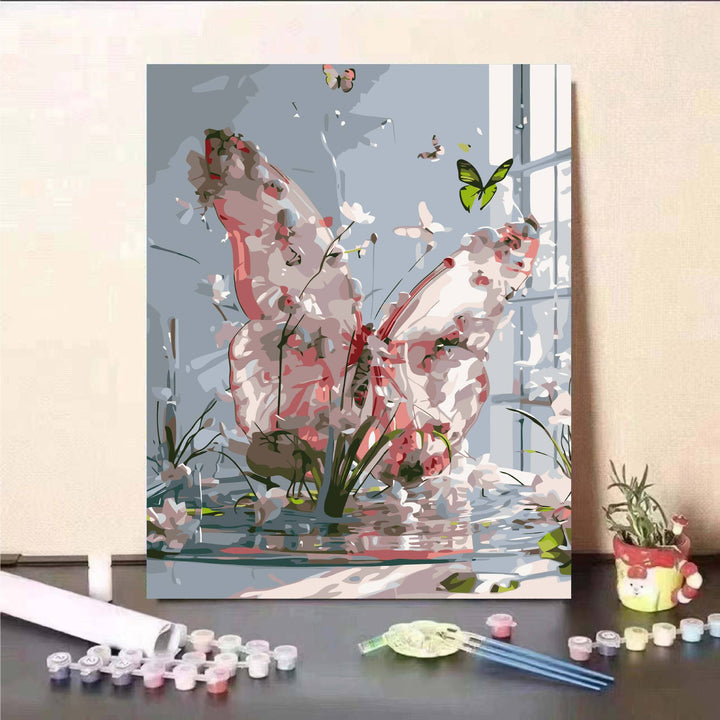 Floral Fantasy Paint by Numbers Wall Art Bowlift