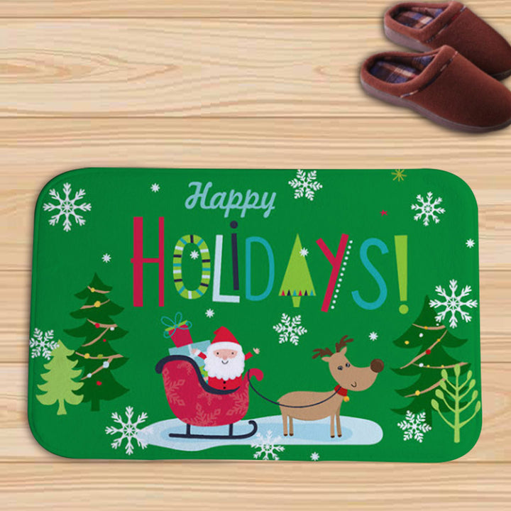 Christmas Decorative Bath Mat Bowlift