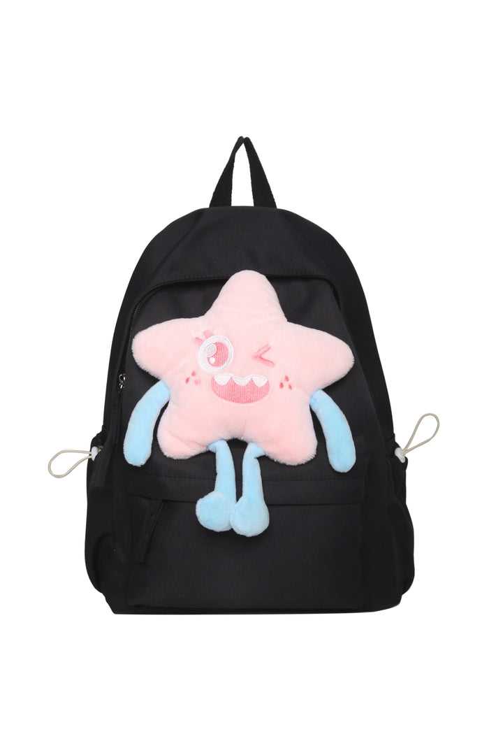 Plush backpack with playful star motif Bowlift