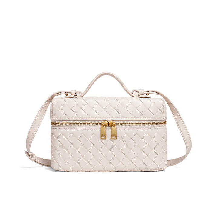 Structured Woven Satchel Bag Bowlift