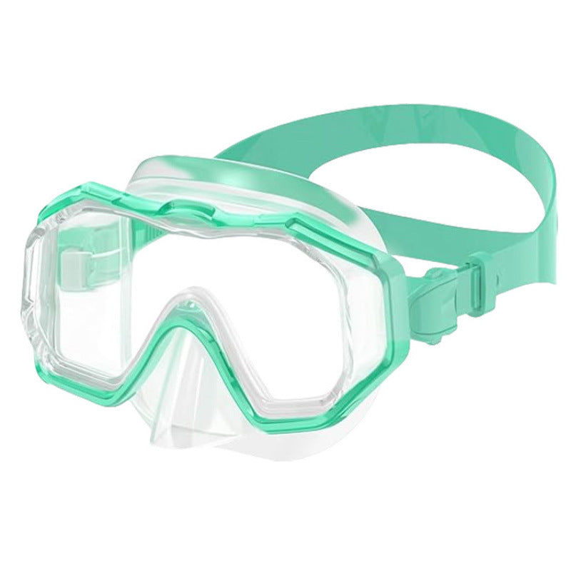 Diving mask with special field of vision and anti-fog technology Bowlift