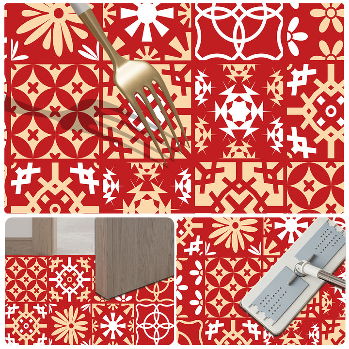 Geometric Patterned Anti-Fatigue Bath Mat Bowlift