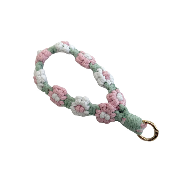 Floral Macrame Keychain Holder Bowlift