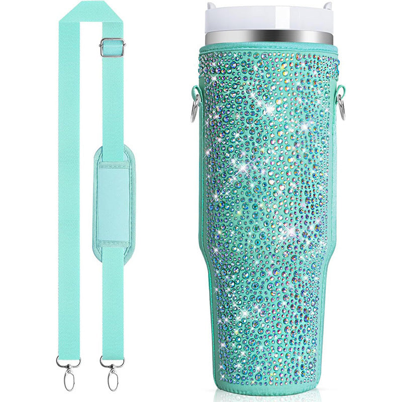 Ladies Glittering Insulated Bottle Case Bowlift