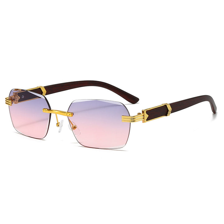 Women’s fashionable square sunglasses with golden accents Bowlift