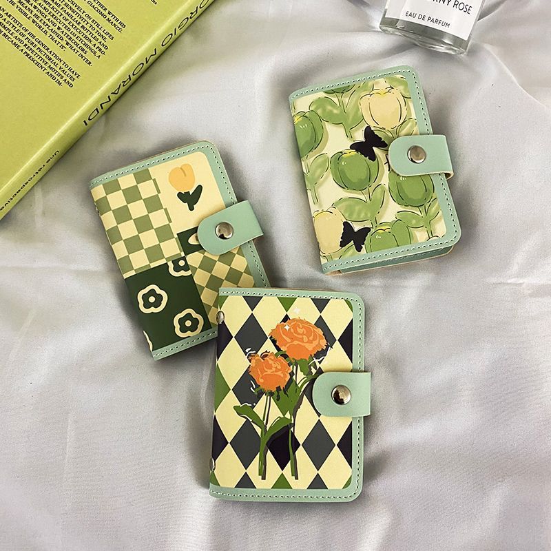 Floral Print Zippered Cardholder Bowlift