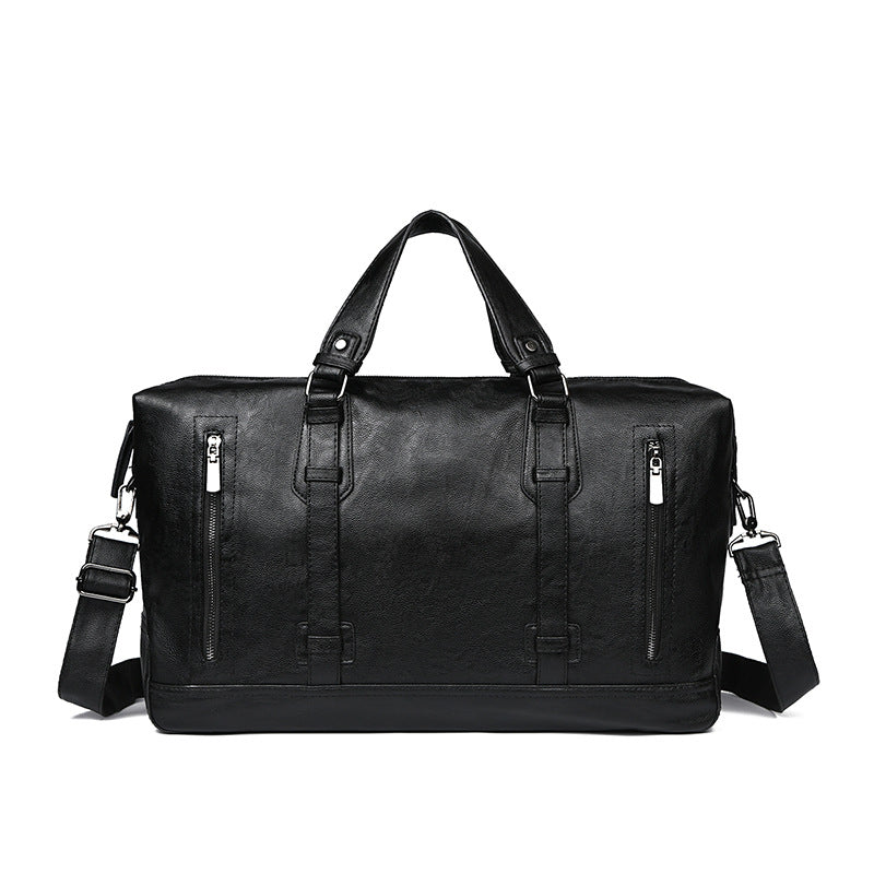 Premium Leather Weekend Duffel Bag Bowlift