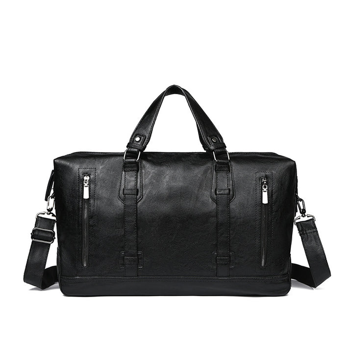 Premium Leather Weekend Duffel Bag Bowlift