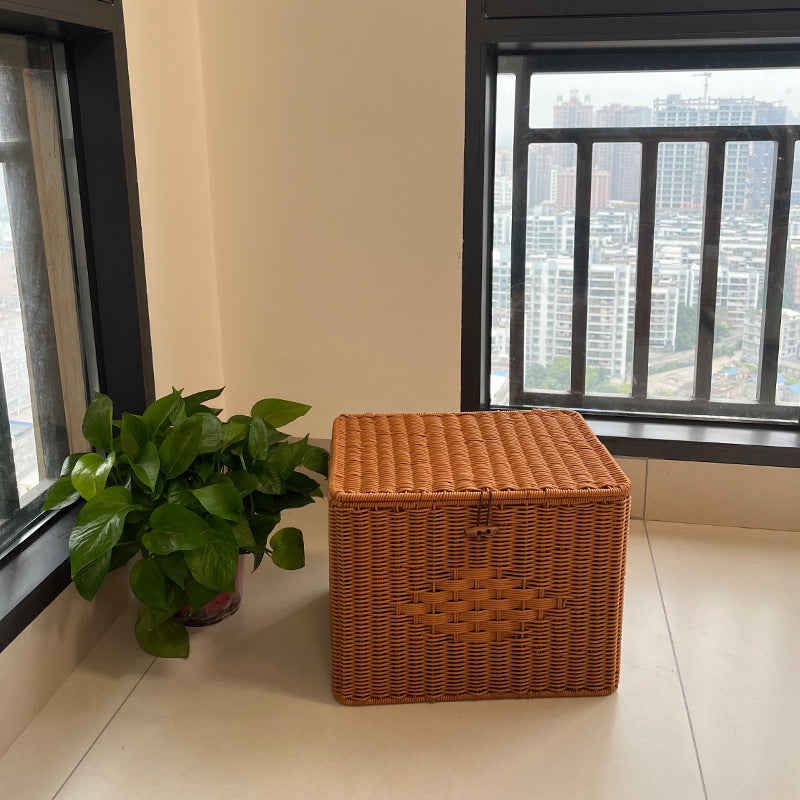 Women's Storage Basket with Flip Lid Bowlift