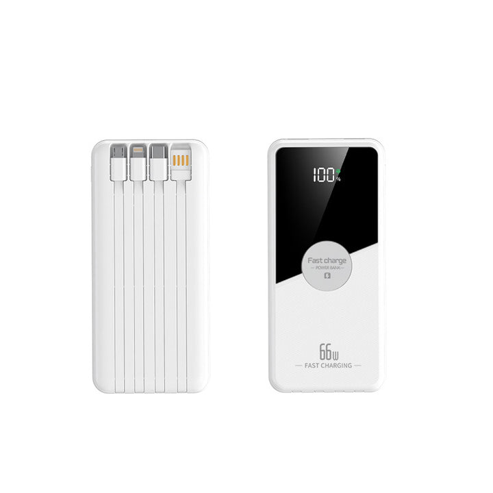 Portable power bank with integrated cables and fast charging function Bowlift