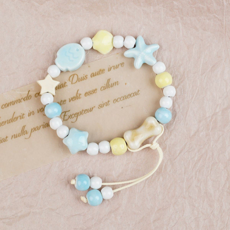 Heart-Shaped Beaded Bracelet Bowlift