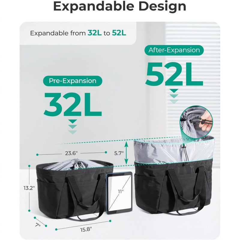 Multifunctional tote bag with practical compartment design Bowlift