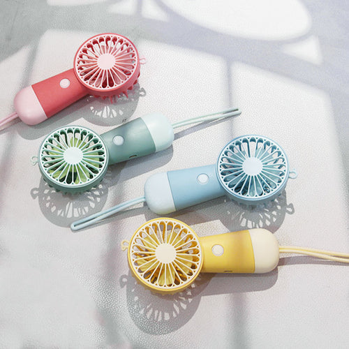 Women's portable handheld fan with ergonomic design and USB charging function Bowlift