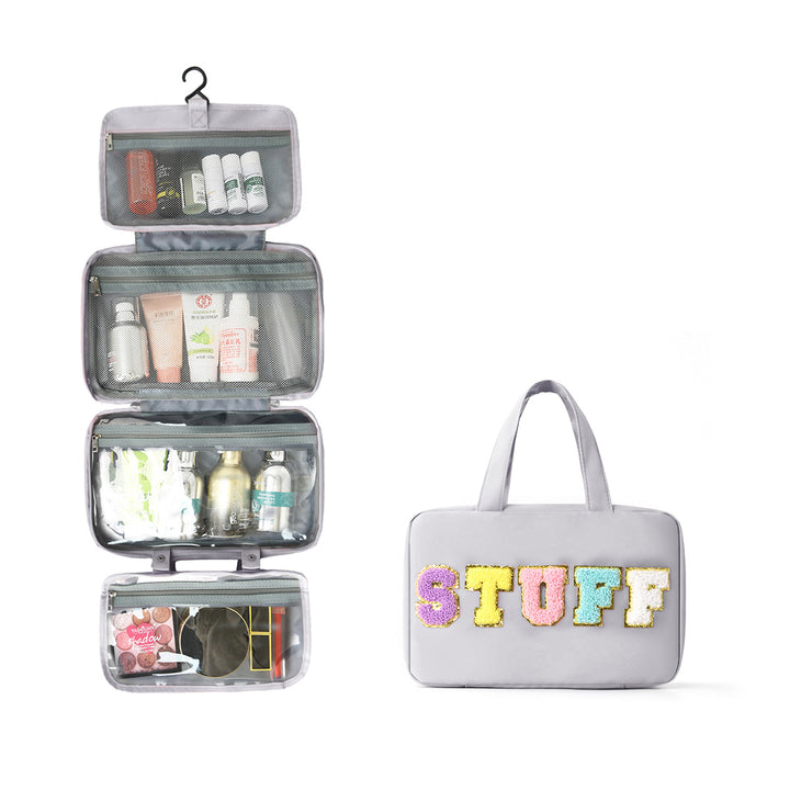 Multifunctional Cosmetic Organizer Bag with Hanging Design Bowlift