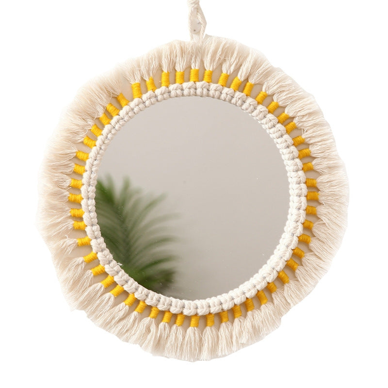 Decorative Macramé Wall Mirror Bowlift