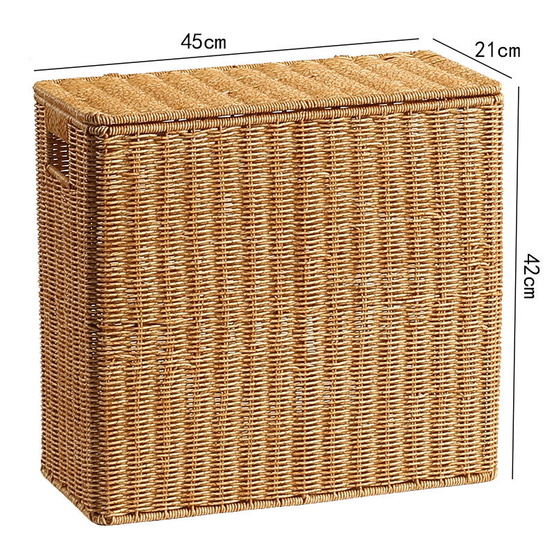 Handwoven Wicker Storage Cube Bowlift
